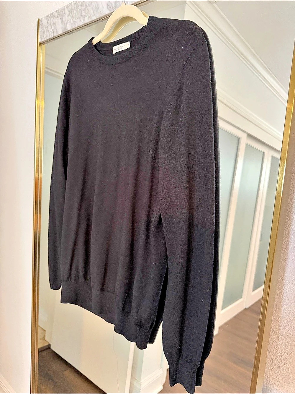 Suitsupply Pure Wool Crewneck Sweater Black Size Medium